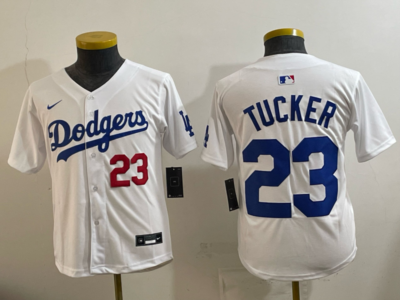 youth 2026 Los Angeles Dodgers #23 Tucker White Game Nike MLB Jersey 0012
